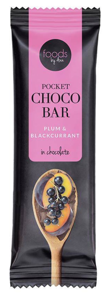 Foods By Ann Pocket Choco Bar Śliwka & Czarna Porzeczka w czekoladzie 3 35 g