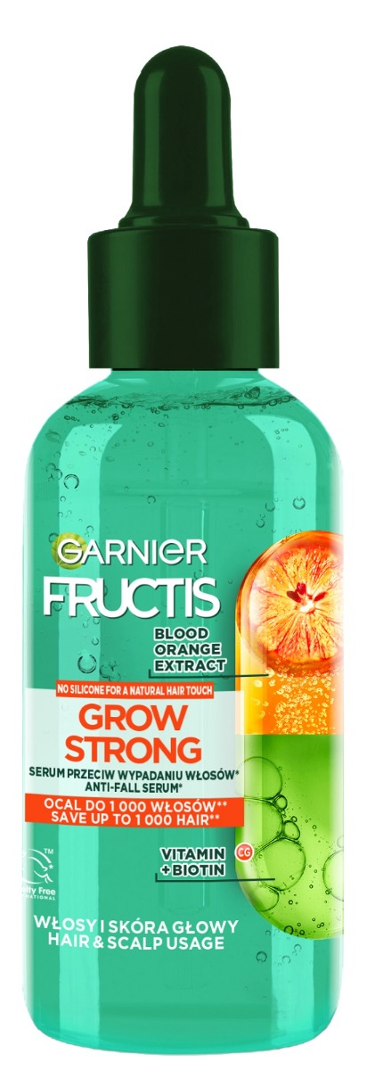 Fructis Serum przeciw Wypadaniu do włosów i Skóry Głowy Grow Strong Orange 125 ml