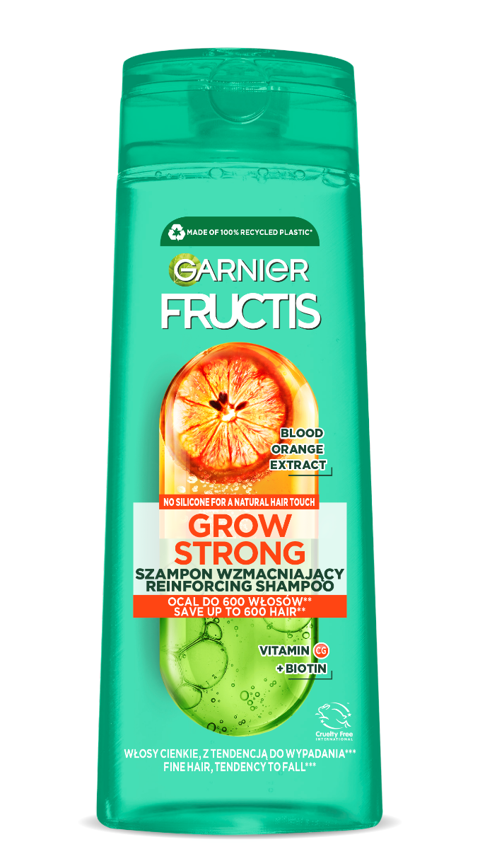 Fructis Szampon Wzmacniający do włosów Cienkich Grow Strong Orange 400 ml