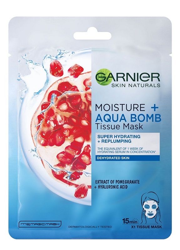 Garnier Skin Naturals Moisture Bomb al melograno