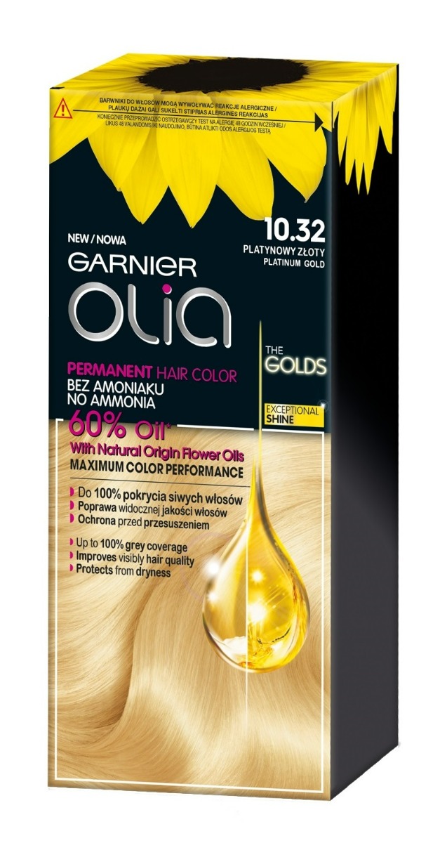 Garnier Olia East Mini Kit Farba do włosów 10.32 Platynowy Złoty