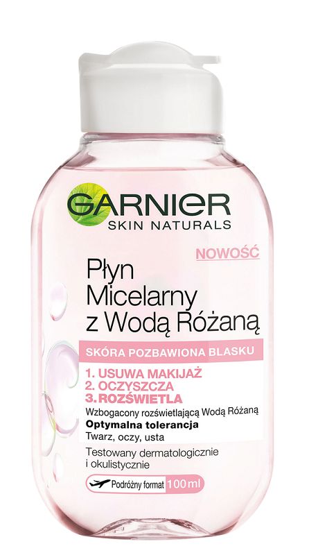 Garnier Skin Naturals Płyn micelarny z wodą różaną, 100 ml