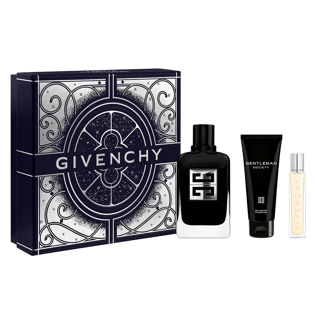 Givenchy Gentleman Society Zestaw: woda perfumowana + woda perfumowana travel size + żel pod prysznic