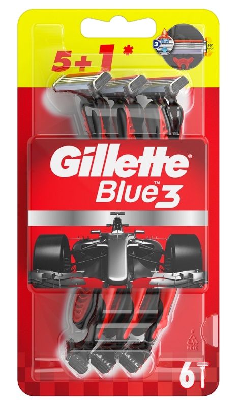 Gillette Rasoi Blue3 Red 5+1 pz