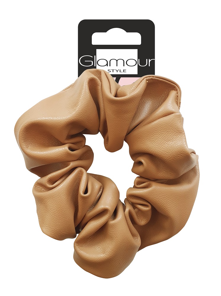 Glamour Zawijka ze Sztucznej Skóry Karmelowa