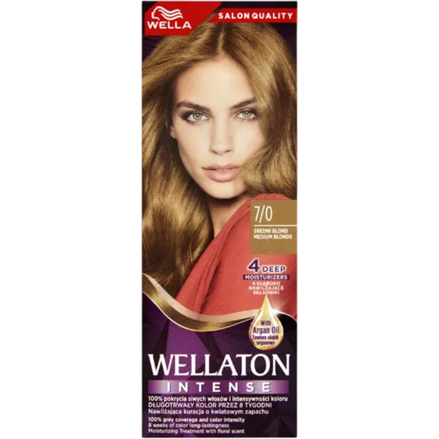 Wellaton by Koleston Farba do włosów, 7/0 średni blond
