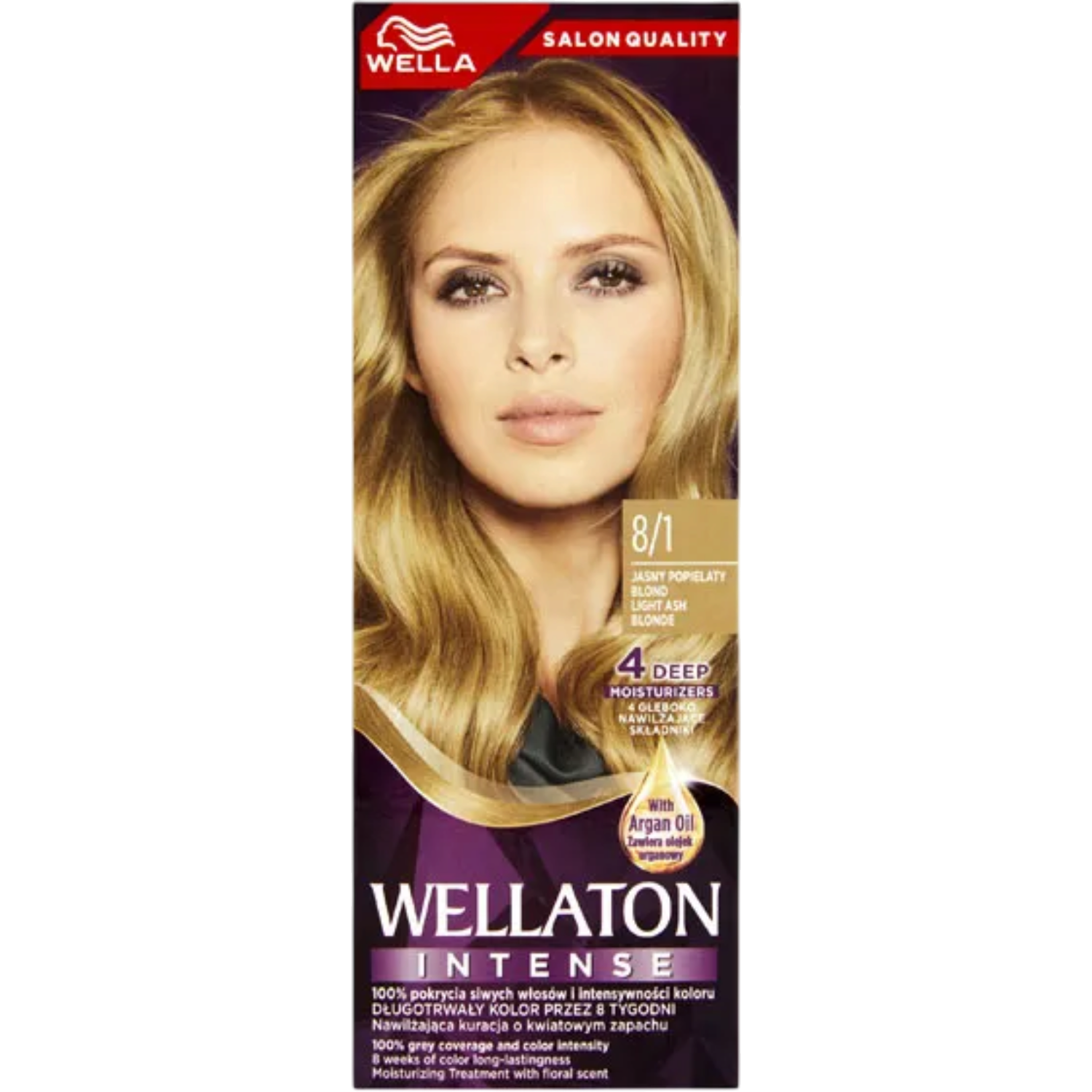 Wellaton by Koleston Farba do włosów, 8/1 jasny popielaty blond