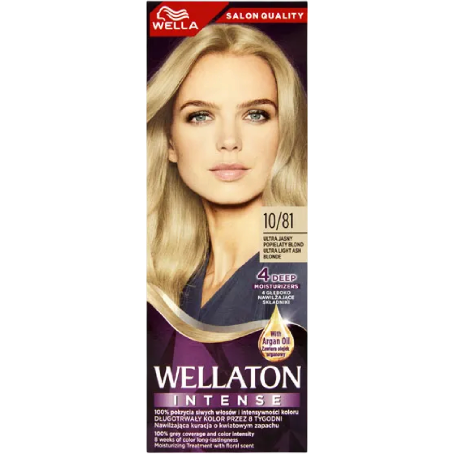 Wellaton by Koleston Farba do włosów, 10/81 ultra jasny popielaty blond