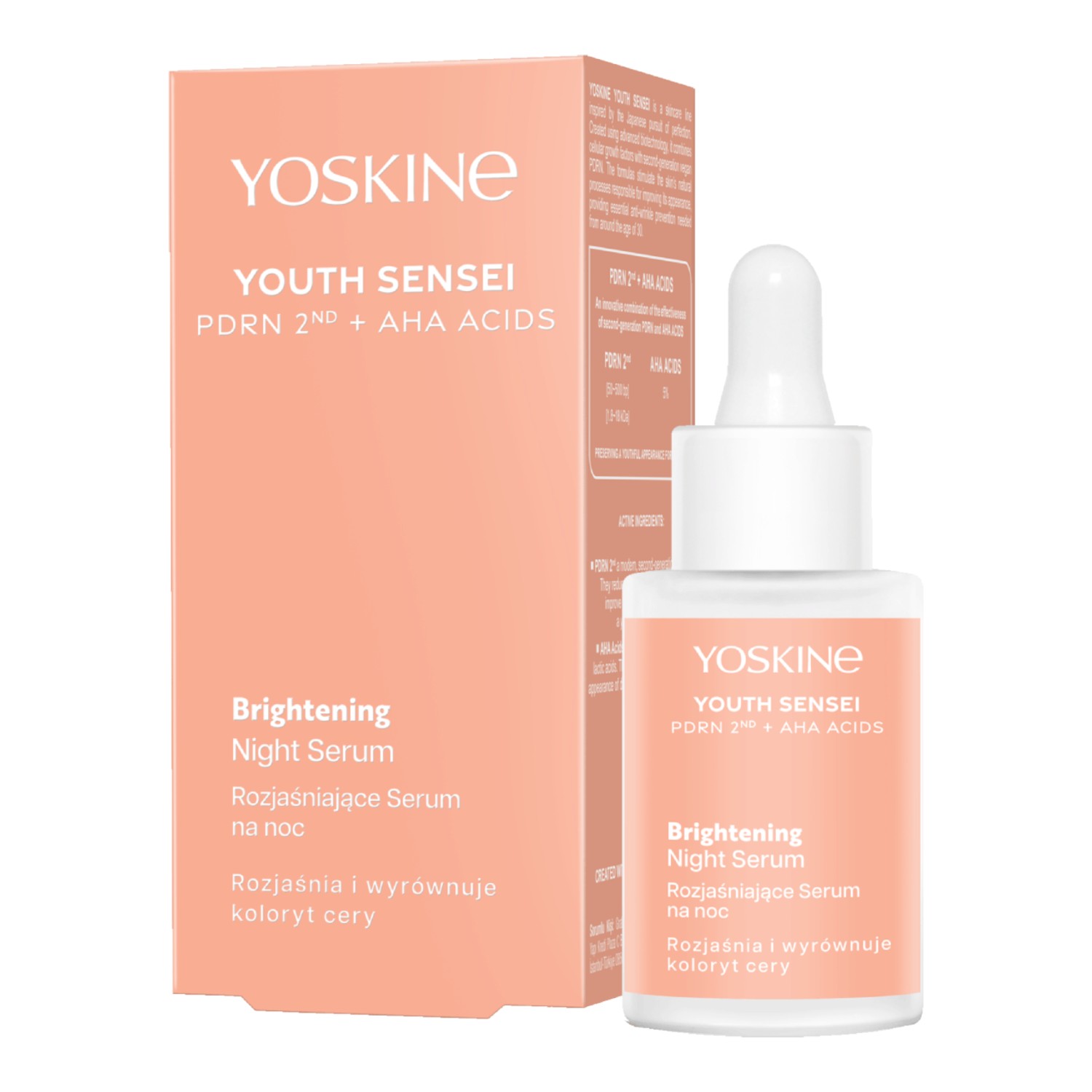 Yoskine Youth Sensei Rozjaśniające serum na noc 
