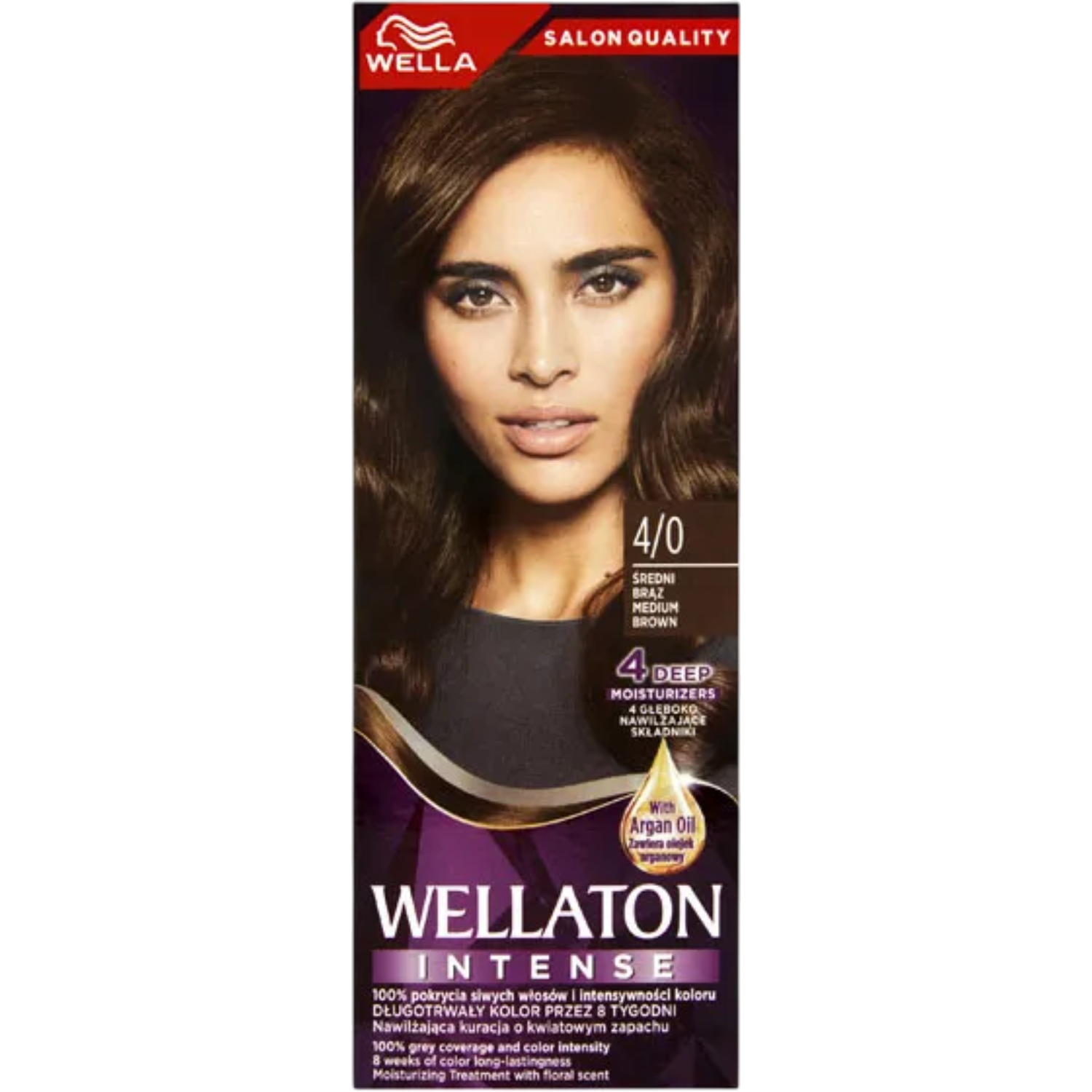 Wellaton by Koleston Farba do włosów, 4/0 średni brąz