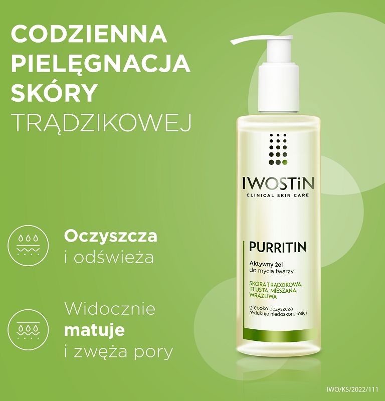 Iwostin Purritin Aktywny żel do mycia twarzy