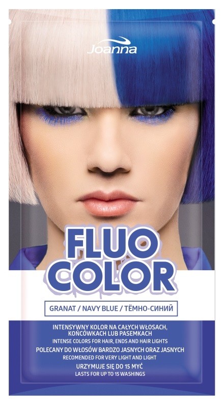Joanna Fluo Color Shampoo Colorante Blu Scuro 35 ml 35 ml