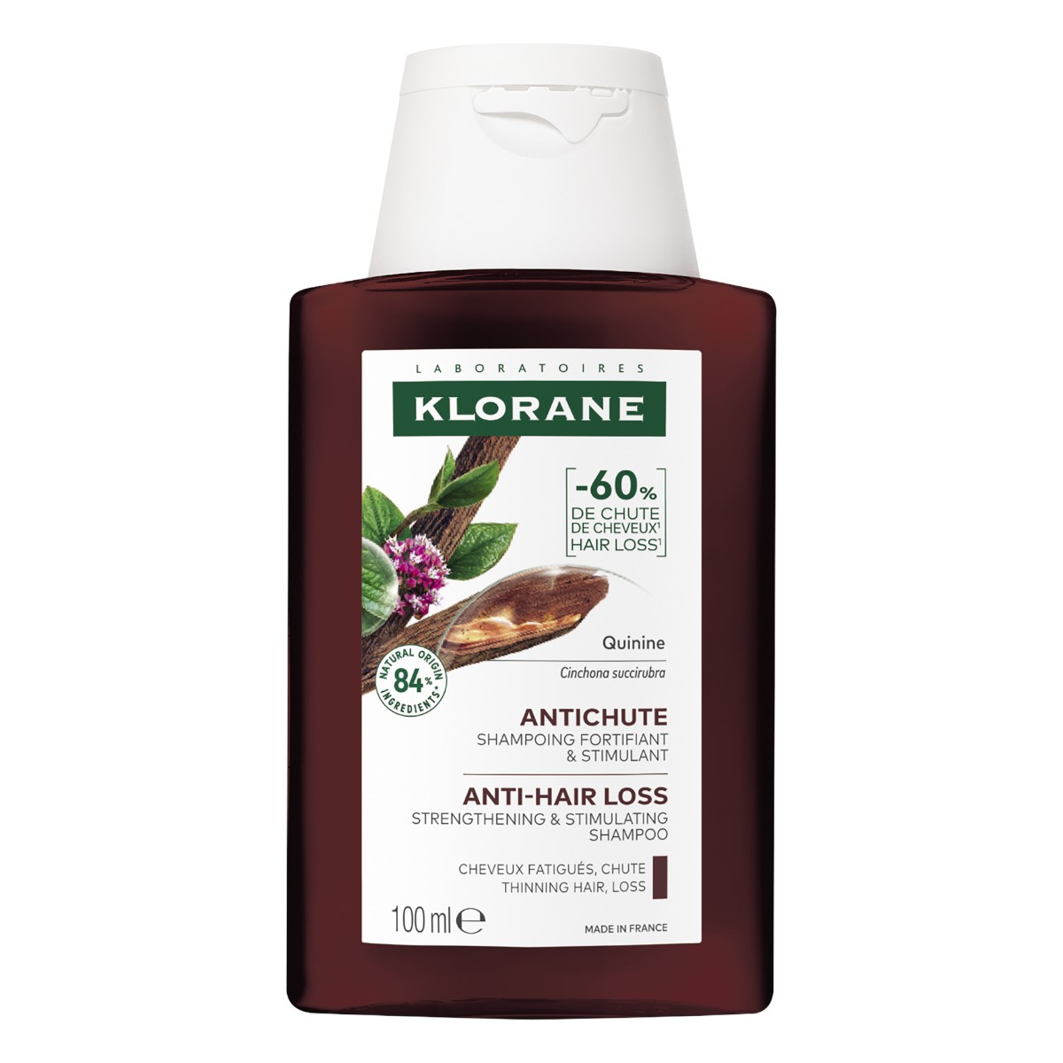 Klorane Przeciw Wypadaniu Włosów Szampon wzmacniający i stymulujący z chininą, 100 ml