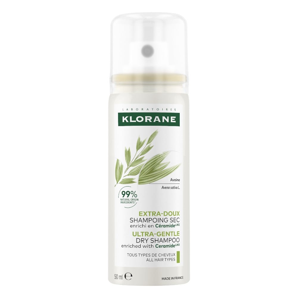 Klorane Ultrałagodny szampon suchy z owsem i ceramidami, 50 ml