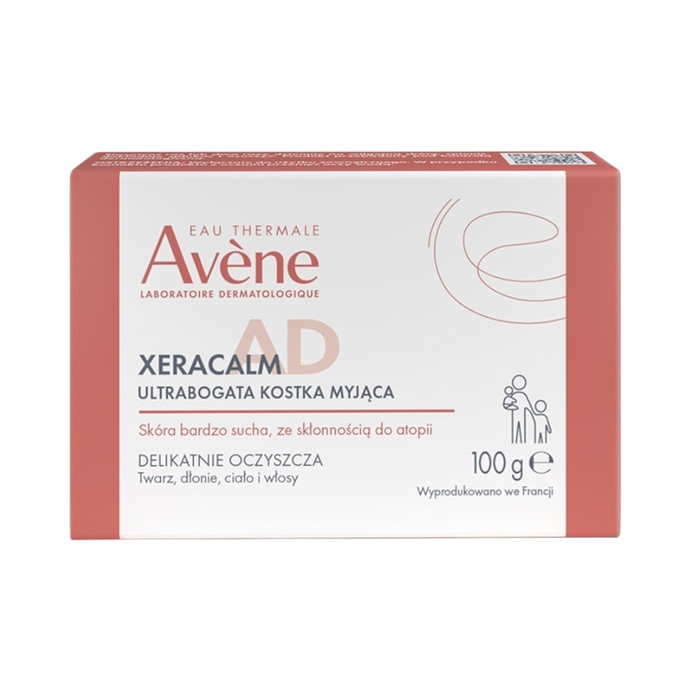 Avene XeraCalm A.D Ultrabogata kostka myjąca, 100g