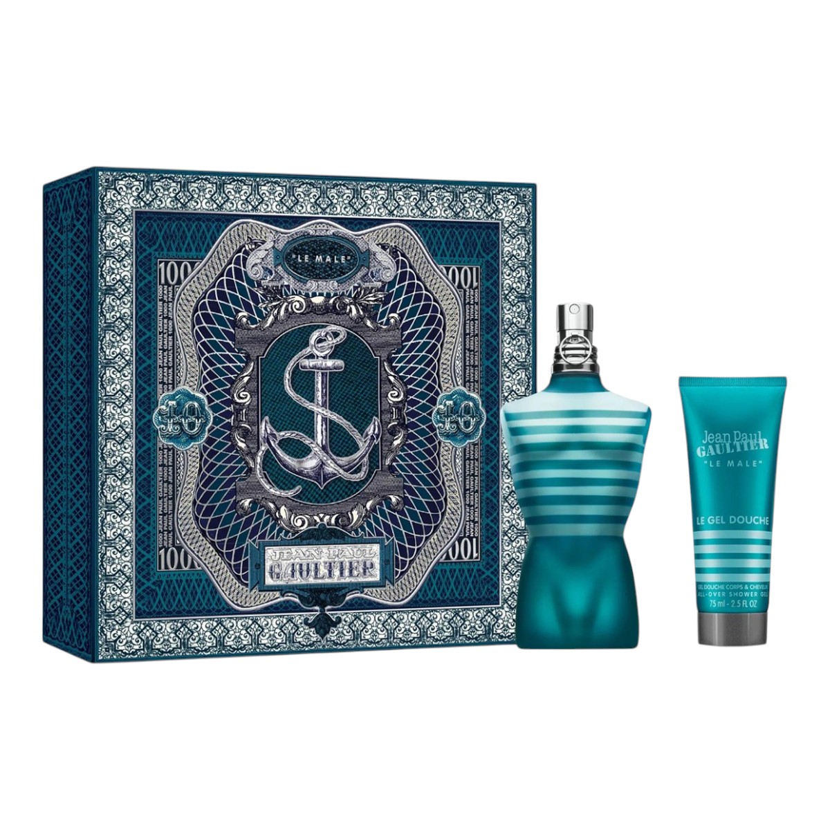 Jean Paul Gaultier Le Male Set: eau de toilette + gel doccia