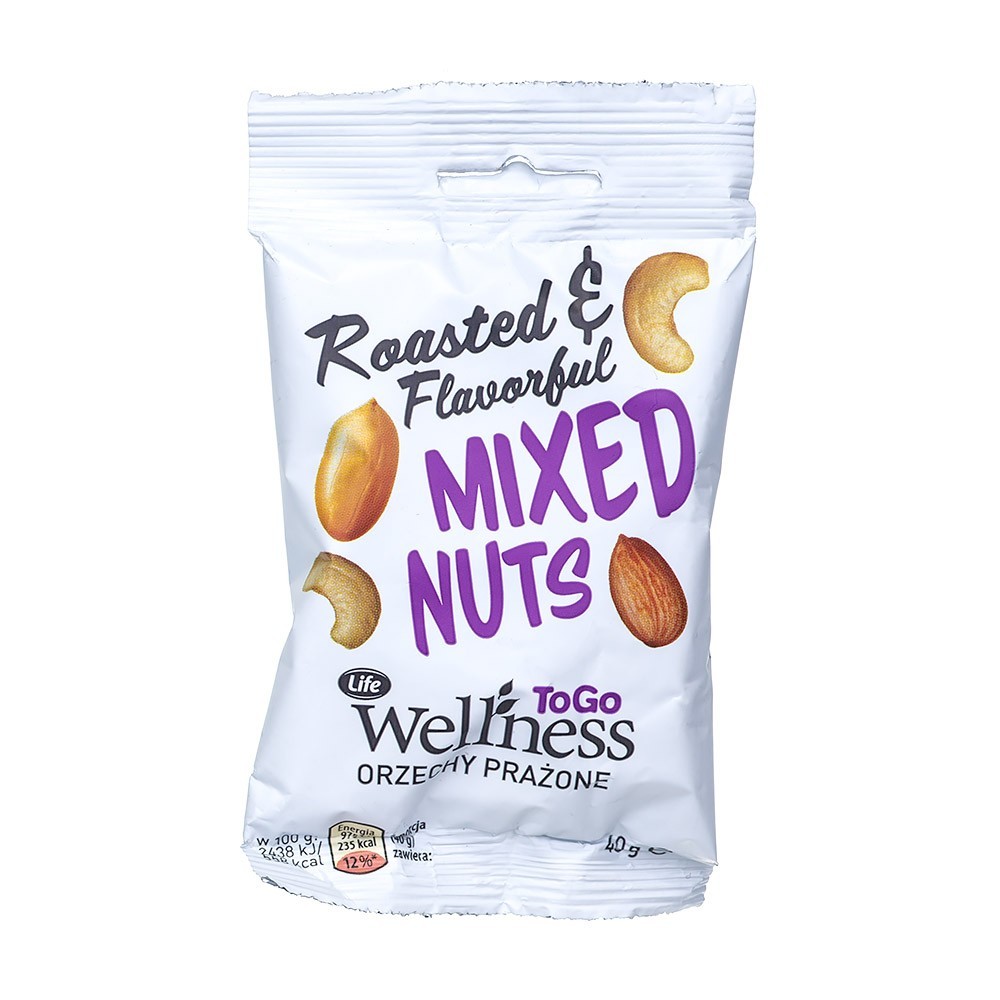 LIFE Wellness orzechy prażone mix 40g 40 g