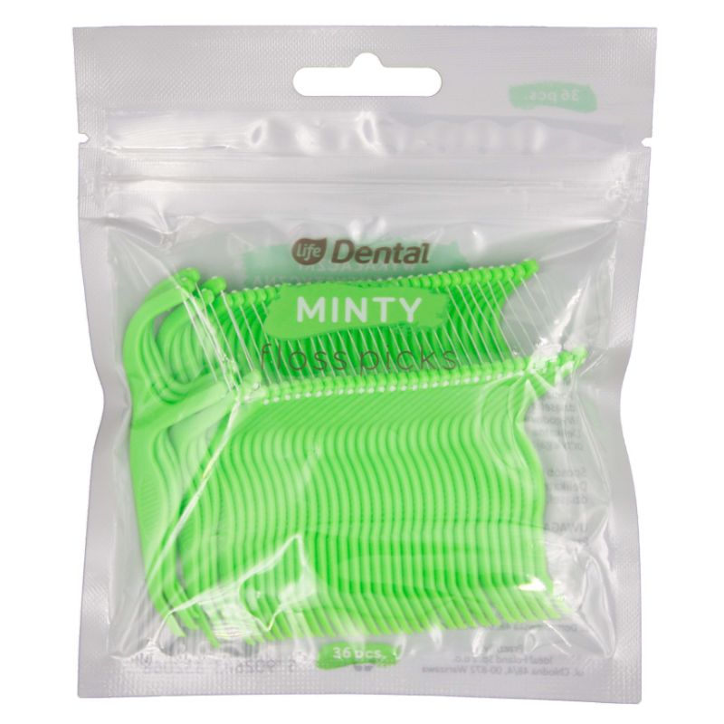 Life Dental Wykałaczki z Nicią Dentystyczną Mint