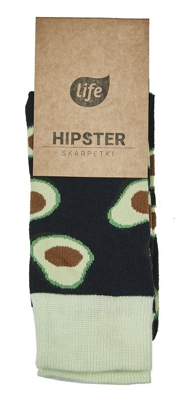 Life Skarpetki Bawełniane Hipster Wzór Awokado 39-42