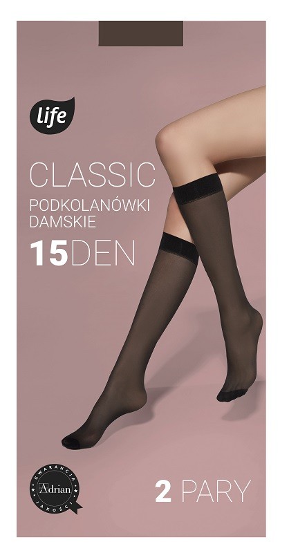 Life Podkolanówki damskie 15 Den Natural