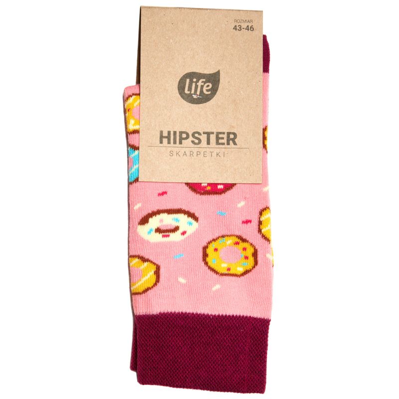 Life Skarpetki Hipster Wzór Donut 39-42