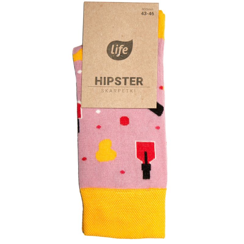 Life Skarpetki Hipster Wzór Manicure 43-46