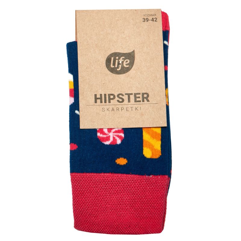 Life Skarpetki Hipster Wzór Lizaki 43-46