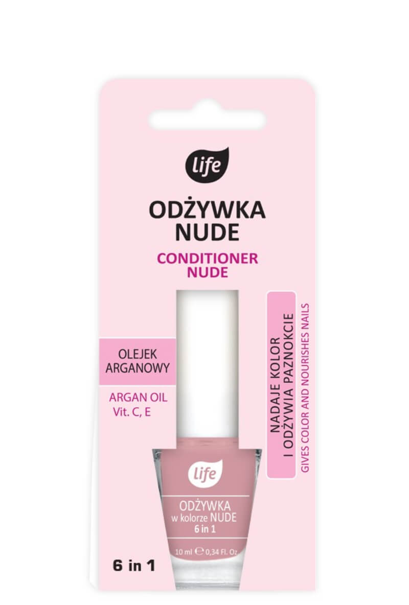 Life Nude odżywka do paznokci 6 w 1, nr 07 odżywka Life