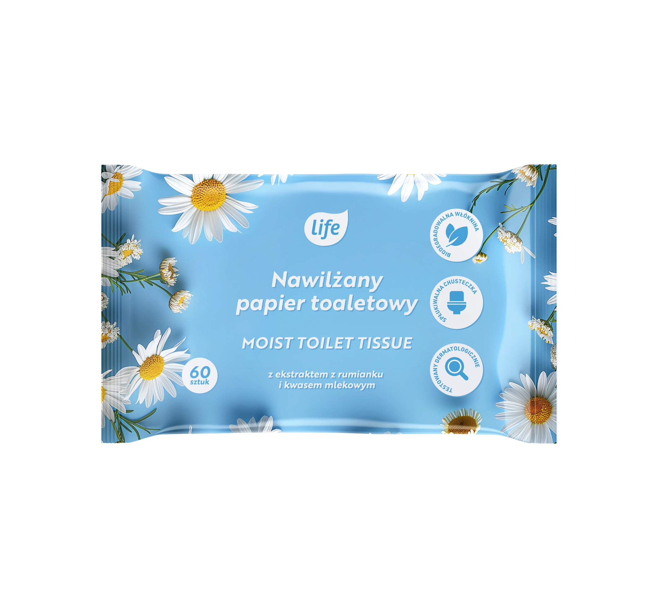 Life Carta Igienica Umidificata Alla Camomilla 60 Pz