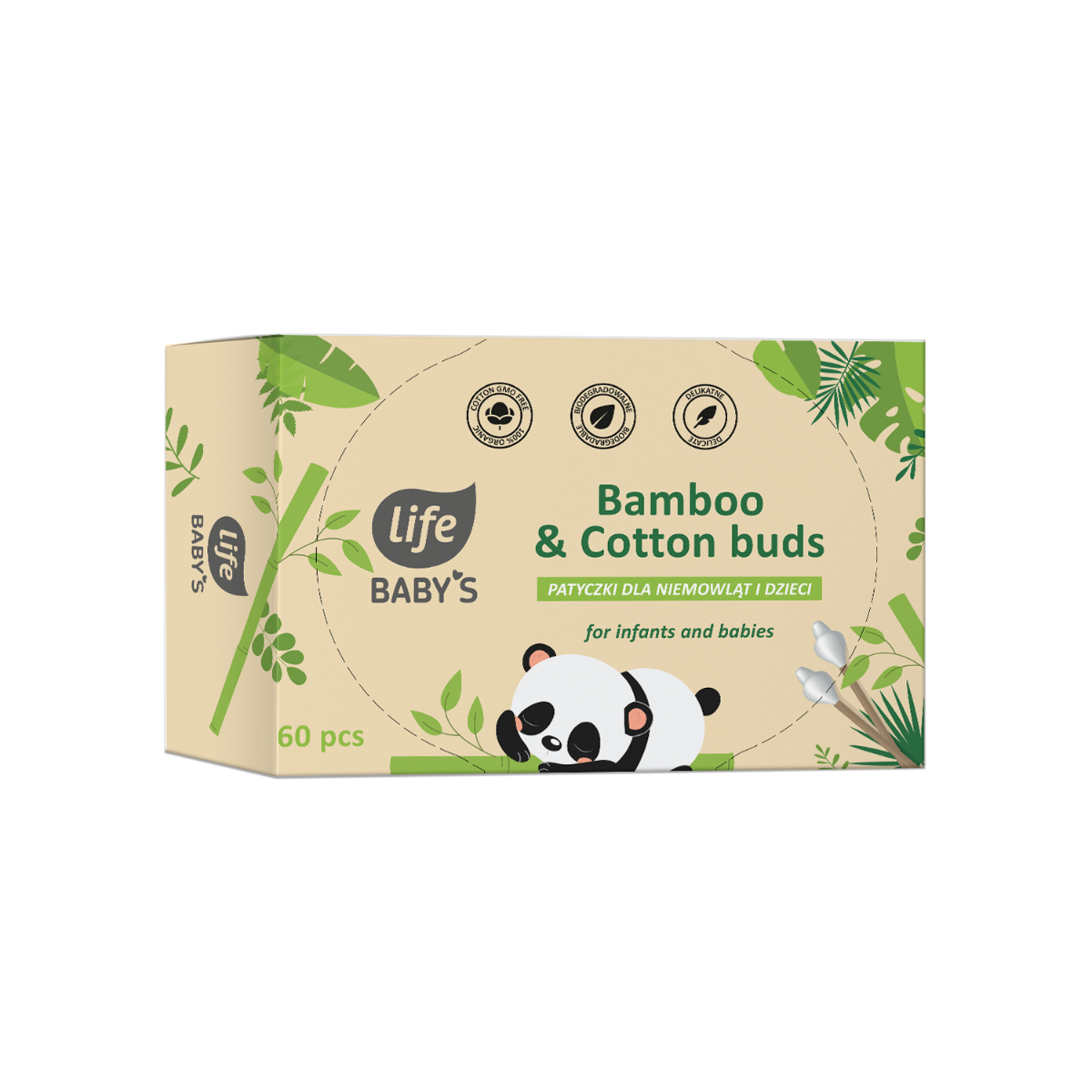 Life Babys Eco Patyczki Higieniczne dla dzieci