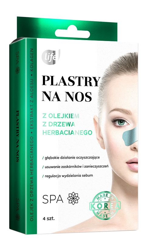 Life Plastry Głęboko oczyszczające plastry na nos z ekstraktem z herbaty