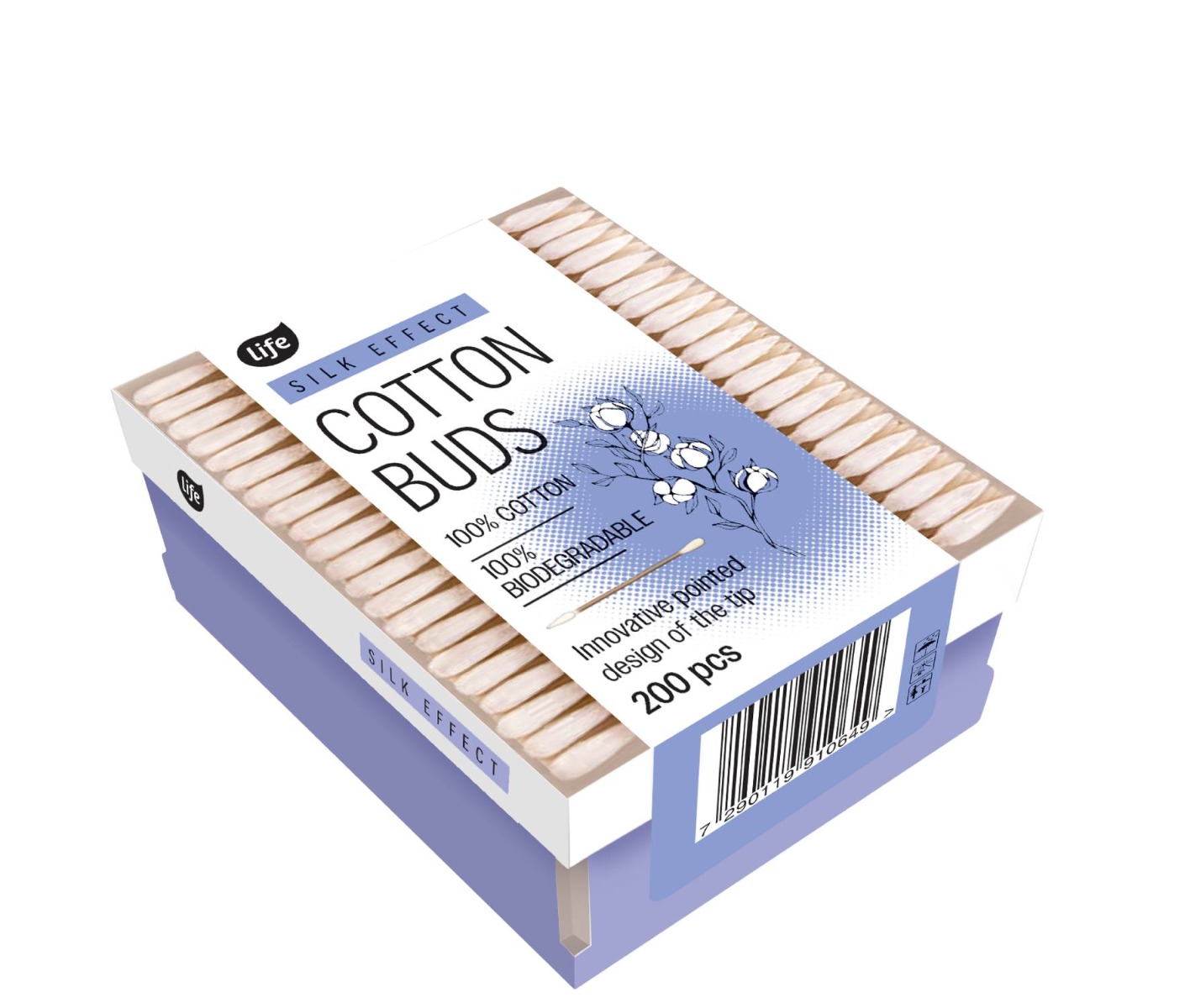 Life Silk Effect Bastoncini Cosmetici con Punta per Trucco 200 pz