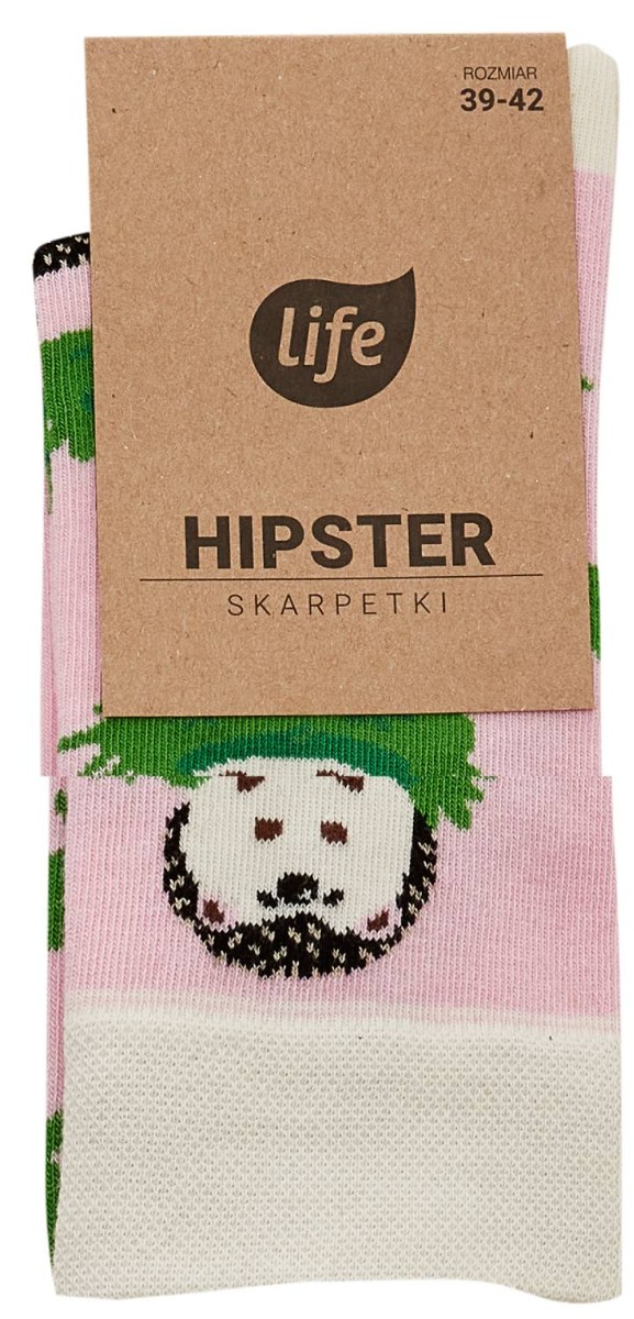 Life Skarpetki Hipster wzór Jeżyki 2 -42 1 para