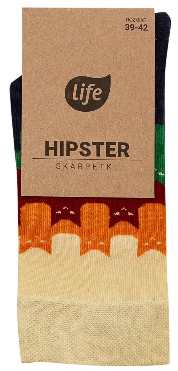 Life Skarpetki Hipster wzór Koty -46 1 para