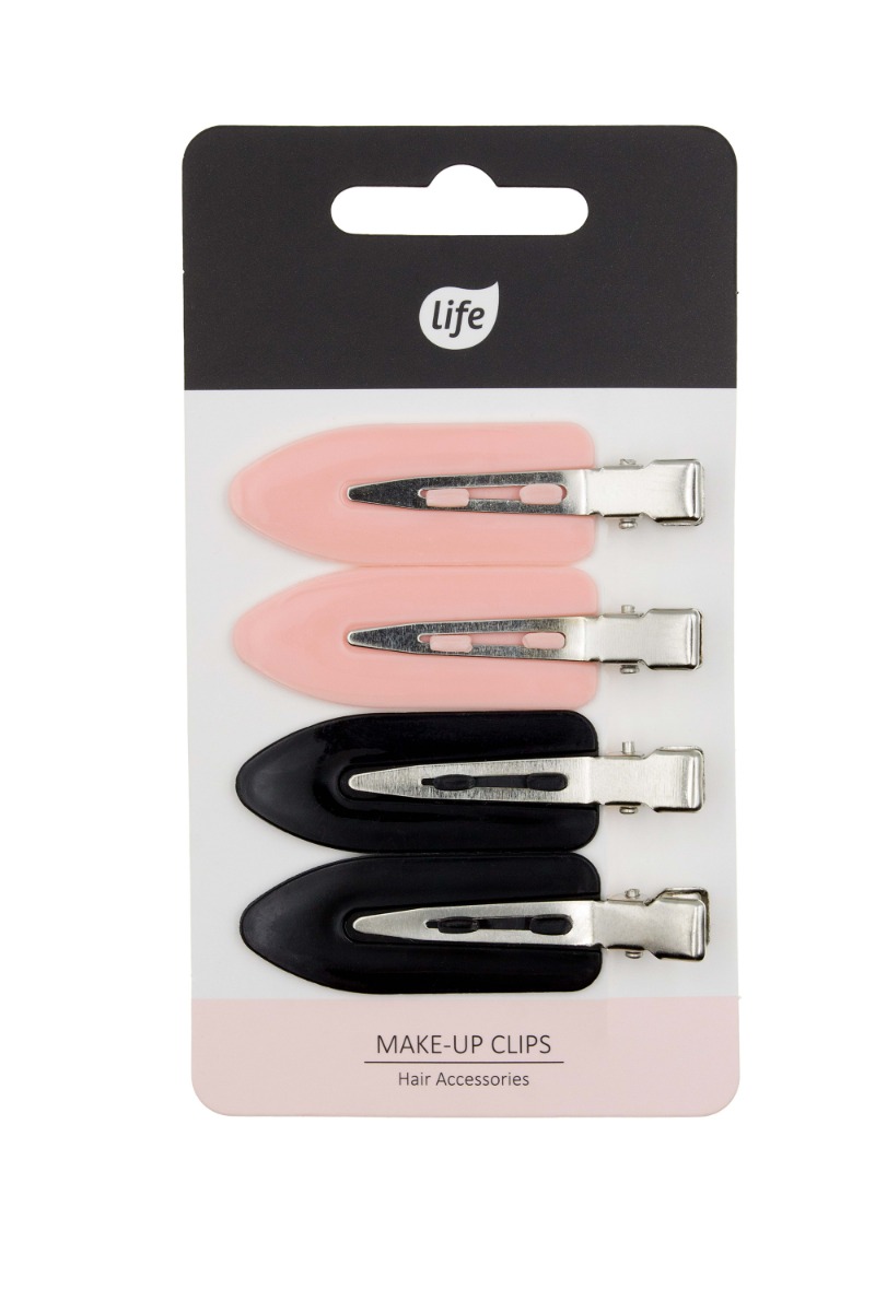 Life Spinki do włosów Czarne/Różowe