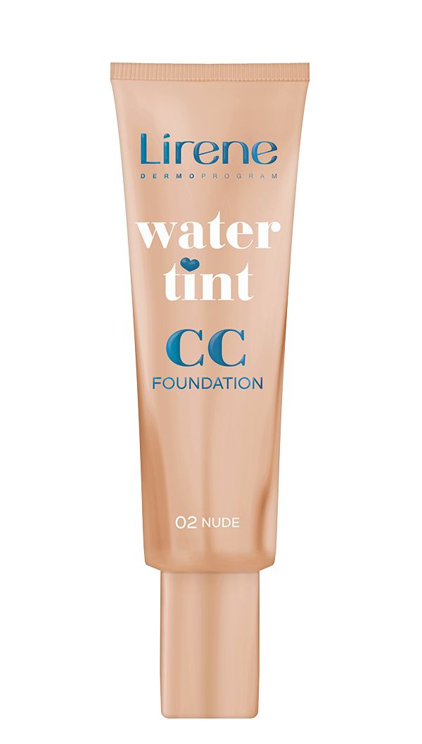 Lirene Water Tint CC Foundation, 02 Nude Nude 25 ml