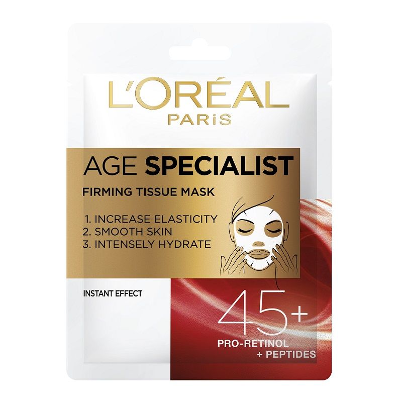 L’Oréal Paris Ekspert Wieku 45+ Maseczka do twarzy w płachcie 28 g