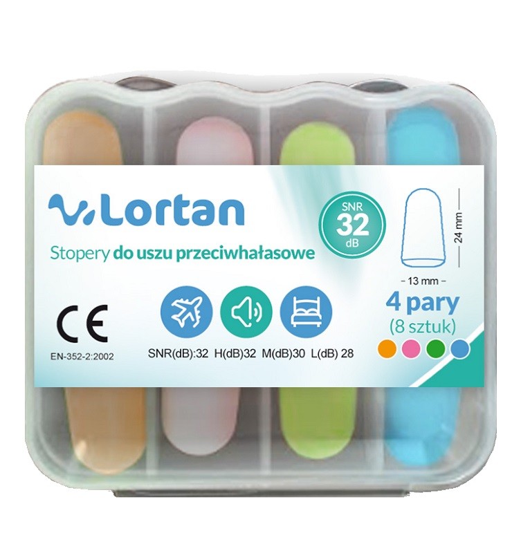 Lortan, Stopery do uszu przeciwhałasowe piankowe