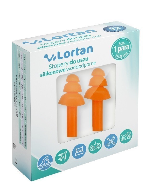 Lortan, Stopery do uszu silikonowe wodoodporne
