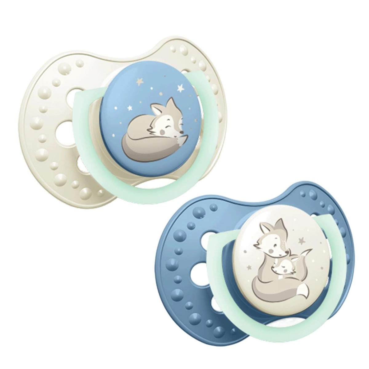 Lovi Ciuccio in Silicone Dinamico, 6-18 Mesi, Boy 2 pz