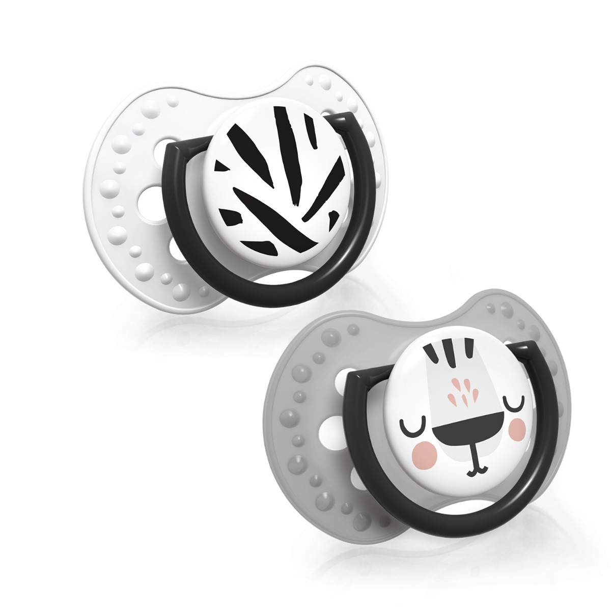 Lovi Ciuccio in Silicone Dinamico Salt & Pepper 18M+ 2 pz