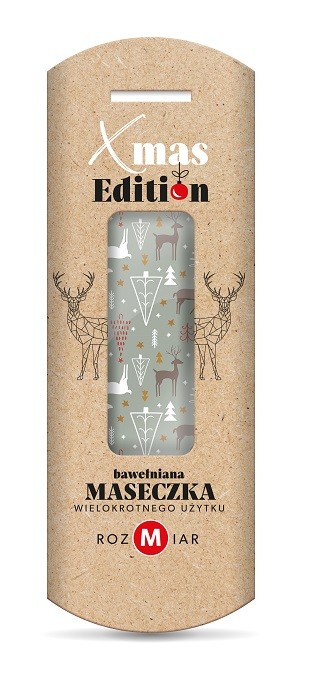 Bawełniana maseczka ochronna wielokrotnego użytku, Rozmiar M