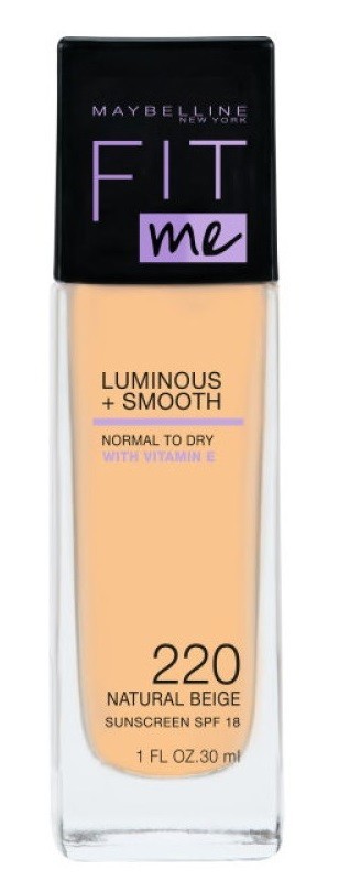 Maybelline Fit Me Luminous & Smooth podkład do twarzy, 220 Natural Beige Natural Beige 30 ml