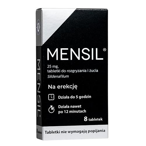 Mensil 25 mg Lek na zaburzenia erekcji, 8 tabl.