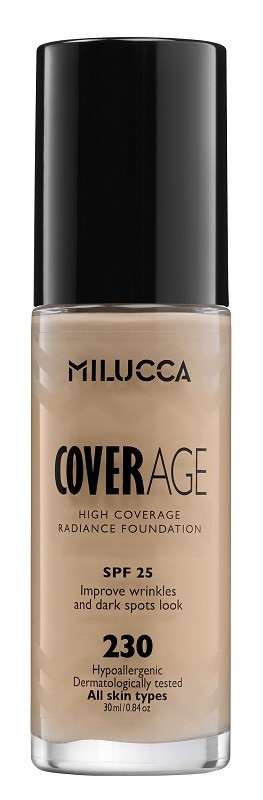 Milucca Coverage Foundation Podkład do twarzy, 230 Coverage 230