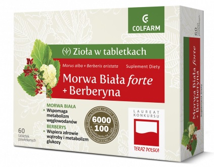 Morwa Biała Forte + Berberyna Tabletki