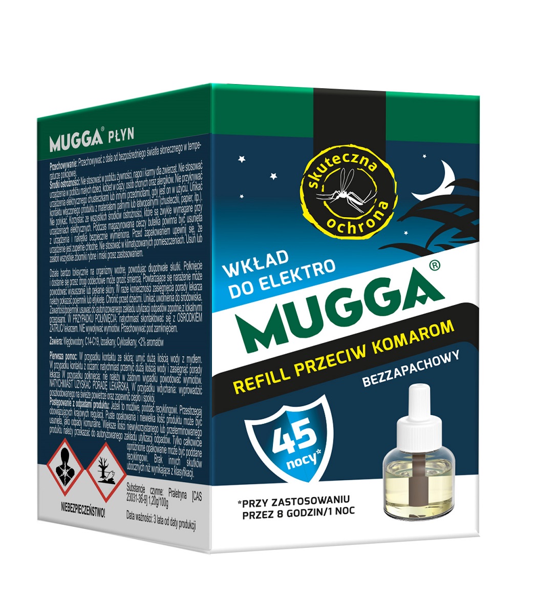 Mugga Liquido Antizanzare Ricarica 45 Notti