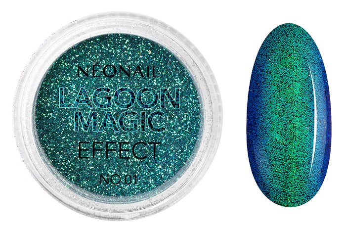Neonail Pyłek do paznokci Lagoon Magic Effect 01 2 g