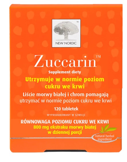 Zuccarin Wyciąg z morwy białej 800 mg Tabletki, 120 szt.