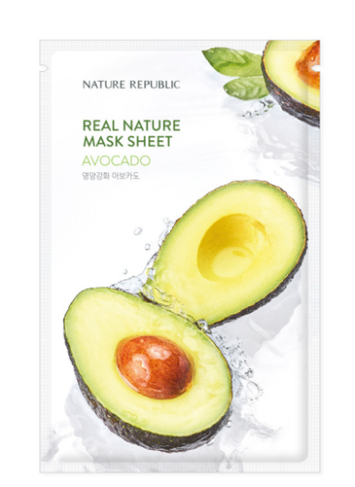 Nature Republic Real Nature Avocado Maschera in Tessuto 23ml 23 ml
